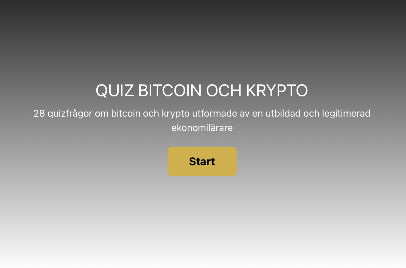 Krypto och bitcoin quiz