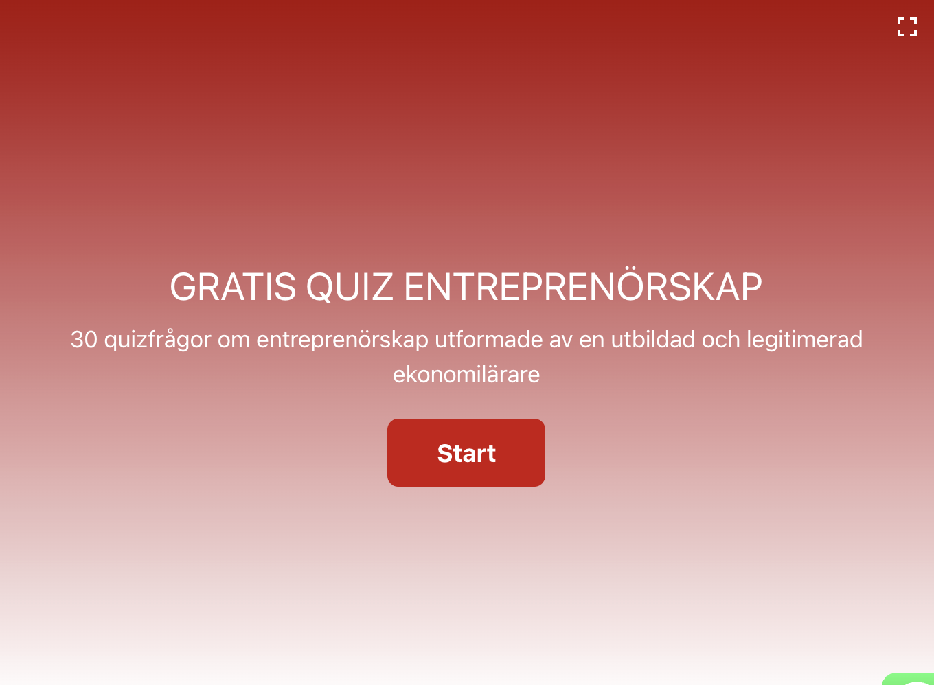 Ekonomiquiz om entreprenörskap